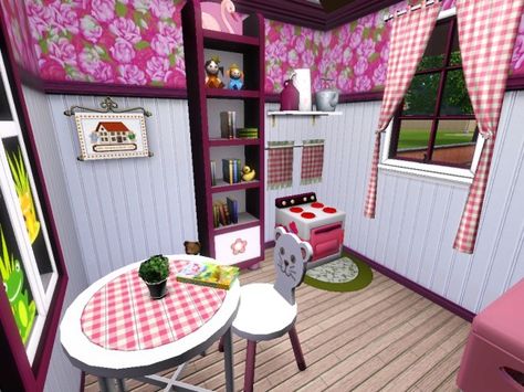 Playhouse Interior Decorating | Playhouse Interior Inside Playhouse, Pink Playhouse, Outside Playground, Playhouse Interior, Playhouse Decor, Playhouse Kids, Bathroom Decorating Ideas, Kool Kids, Cubby Houses