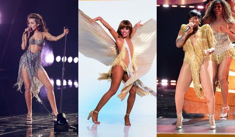 Miley Cyrus Channels Tina Turner in Bob Mackie Dress at Grammys 2024 Grammys 2024, Tina Turner, Bob Mackie, Miley Cyrus, The Red Carpet, Red Carpet, Carpet, Stars, Red