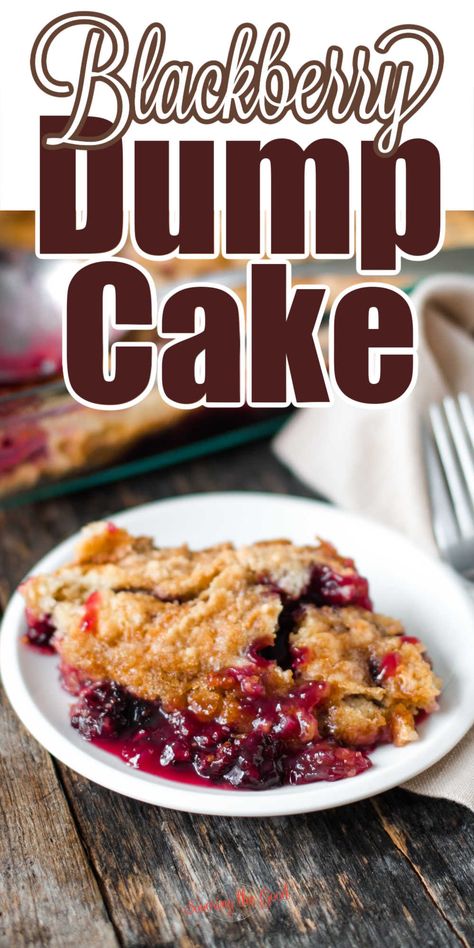 Peach And Blackberry Dump Cake, Blackberry Cobbler Recipe Bisquick, Blackberry Cake Recipe Easy, Blackberry Cobbler Crockpot, Blackberry Dump Cake, Blackberry Recipes Easy, Blackberry Dessert Recipes, Cake Mix Cobbler, Crockpot Desserts