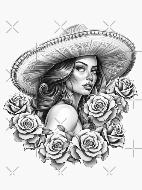 Chicana Coloring Pages, Lowrider Drawings, Rose Drawings, Prison Drawings, Aztec Tattoos Sleeve, Aztec Drawing, Chicanas Tattoo, Mexican Tattoo, Evil Tattoo