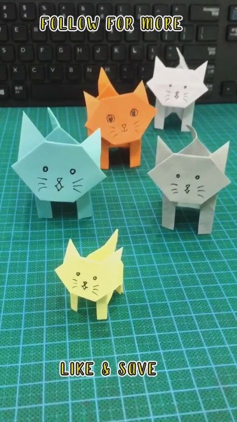 Craft For Adults, Box Origami, Craft For Preschoolers, Cool Projects, Work Video, Kraf Kertas, Kids Origami, Origami And Quilling, Cute Origami