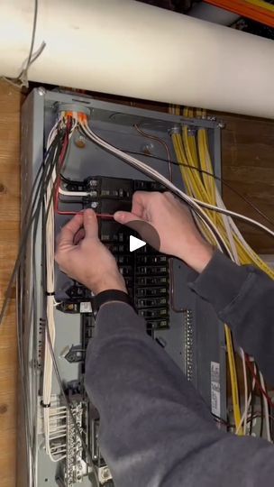 How to make up an electrical panel. | How to make up an electrical panel. Remember, some things are better left to the pros… | By Electrician Joe | People always ask me how do I
get these wires turning these great nineties. I want to give
you guys a little insight on how I make it look so nice.
Alright so now that all of these are stripped out and you
have all of this sheeting at about the same height. It
doesn't have to be perfect. Um this one probably just looked
up a little bit when I was going but you have all these at
the same height and it's the same whether you only have a
couple connectors or whatever. Get them all the same height.
About a quarter of an inch out of the connector. Now it's time
to start working the grounds. And I always work the biggest
ground first. So, as you'll n Electrical Panel Wiring, How To Make Up, Electrical Panel, How Do I Get, So Nice, That Way, Turning, Make Up, Electricity