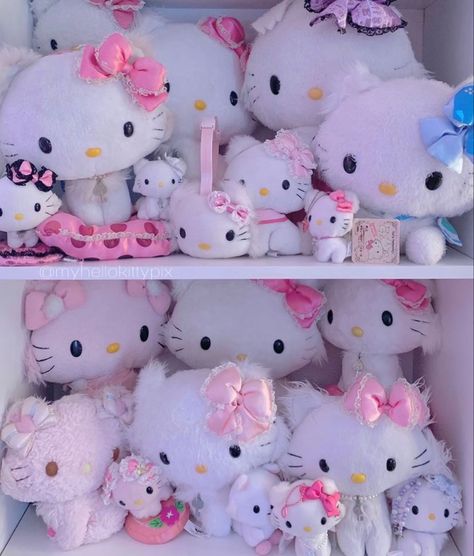 Charmmy Kitty Aesthetic, Charmmy Kitty Plush, Hello Kitty Shelf, Plushie Shelf, Charmy Kitty, Sanrio Aesthetic, Charmmy Kitty, Pink Giraffe, Luxury Birthday