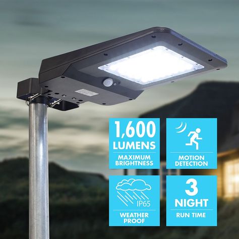 Solar Street Light 15W 12 Yard Path, Solar Energy Facts, Solar Power House, Led Light Lamp, Solar Led Lights, Solar House, Solar Street Light, Area Lighting, Energy Projects