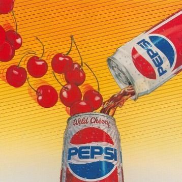 '80s Pepsi Wild Cherry ad. Soda Ads, New Retro Wave, 80s Aesthetic, Vaporwave Aesthetic, Pepsi Cola, Room Deco, Airbrush Art, Cherry Bomb, Mellow Yellow