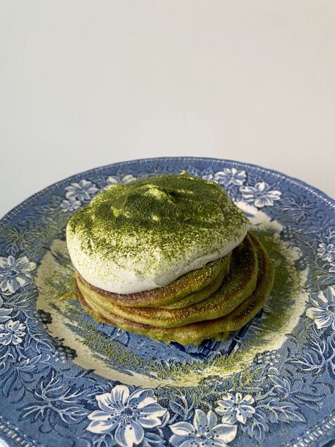 Matcha Pancakes, Pretty Life, Beautiful Food, Good Eats, Nom Nom, Matcha, Pancakes, Food And Drink, Yummy Food