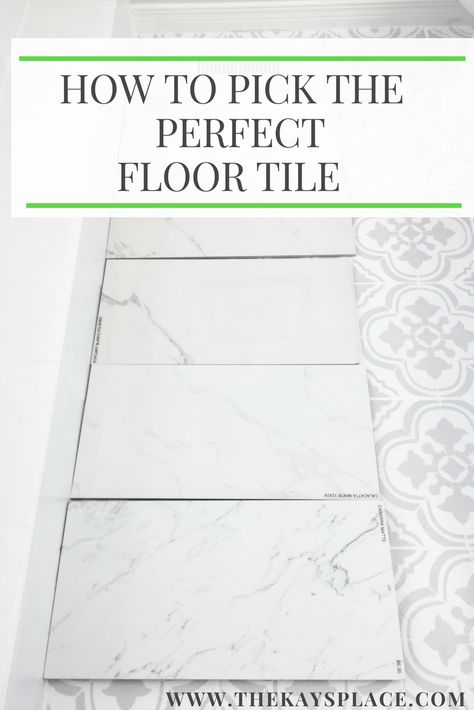 How to Pick the Perfect Floor Tile for Your Space - Mistakes to Avoid Best Floors For Bathrooms, Easy To Clean Bathroom Tile, Stenciled Tile Floor, Best Bathroom Flooring, Porcelain Tile Bathroom, Small Bathroom Tiles, Timeless Bathroom, Bathroom Oasis, Shower Floor Tile