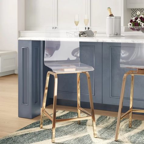 Counter Top Stools, Townhouse Inspiration, Clear Bar Stools, High Back Bar Stools, Acrylic Bar Stools, Acrylic Bar, Stools For Kitchen, Fulton Street, Stools For Kitchen Island