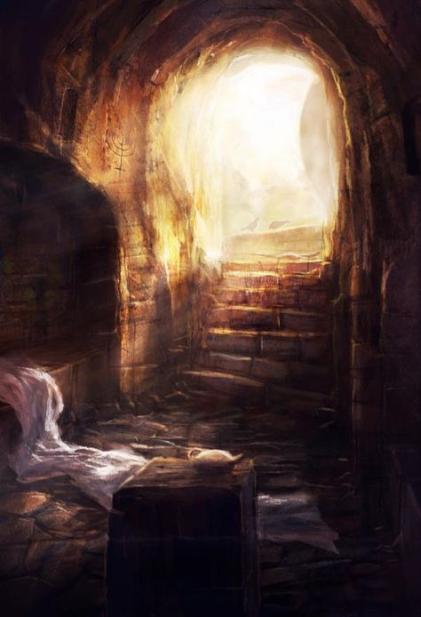 the_tomb600_879 Jesus Tomb, Arte Yoga, Resurrection Day, Jesus Christ Art, Christian Artwork, Prophetic Art, Bible Pictures, Pictures Of Jesus Christ, Ayat Alkitab