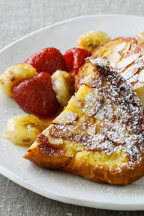 French Toast Amandine Recipe - NYT Cooking Ny Times Recipes, Nyt Recipes, Breakfast In America, Shrimp Toast, Mushroom Toast, Fried Breakfast, Simple Breakfast, Nyt Cooking, Weekend Breakfast