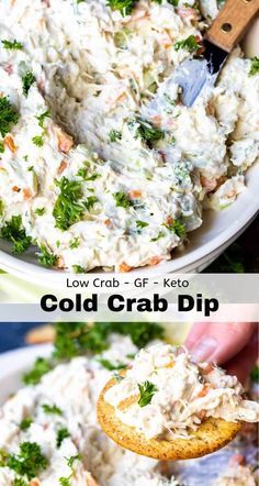 Appetizer Dips Cold, Crab Dip Recipe Cold, Cold Crab Dip, Crab Dip Cold, Crab Dip Recipe, Cold Dip Recipes, Bread Crackers, Cold Dips, Game Day Appetizers