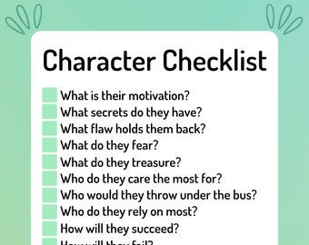 Need prompting to help develop your characters more? This character checklist is a great writing reference for any author! Character Checklist, Character Profile Template, Tick List, Writing Reference, Thrown Under The Bus, Profile Template, Character Profiles, Writing Inspiration Tips, Character Profile