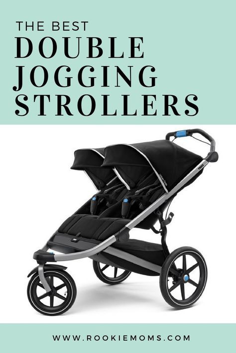 The Best Double Jogging strollers. Check out the complete list at www.rookiemoms.com Best Twin Strollers, Twin Baby Gear, First Kid, Double Prams, Double Jogging Stroller, Best Double Stroller, Twin Strollers, Stroller Reviews, Double Stroller