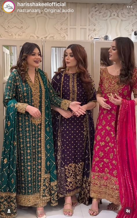 Barat Party Wear Dresses, Traditional Pakistani Dresses, Baraat Dress, Wedding Fits, Elegant Evening Wear, Pakistan Dress, Velvet Dress Designs, Pakistani Party Wear, Latest Bridal Dresses