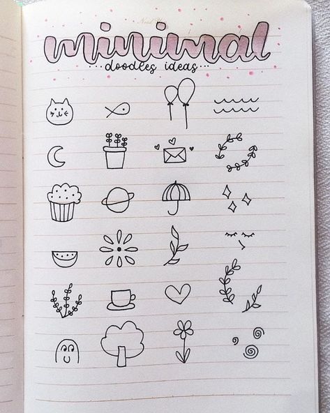 These easy doodles are all very simple to draw and very cute. If that's what you're looking for, this should be great inspiration for you. These are the best easy bullet journal doodle ideas. Easy Doodle Ideas, Bullet Journal Easy, Bullet Journal For Beginners, Notebook Doodles, Bullet Journal Ideas Templates, Creating A Bullet Journal, Easy Doodle, Bullet Journal Mood Tracker Ideas, Bullet Journal Paper