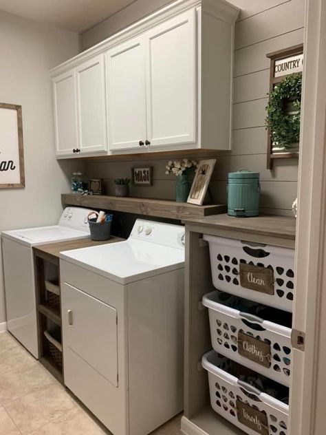 Laundry Quotes, Laundy Room, Laundry Room Update, Small Laundry Room Makeover, Rustic Laundry Rooms, Basement Laundry Room, Laundry Room Closet, Dream Laundry Room, Laundry Room Layouts