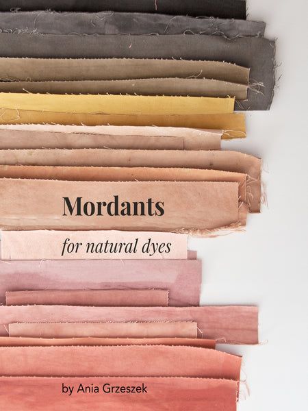 LIST OF NATURAL MORDANTS – Kaliko Tinta Natural, Dye Studio, Fabric Dyeing Techniques, Textile Dyeing, Natural Dye Fabric, Making Patterns, Eco Dyeing, Acid Dyes, Heddle Loom