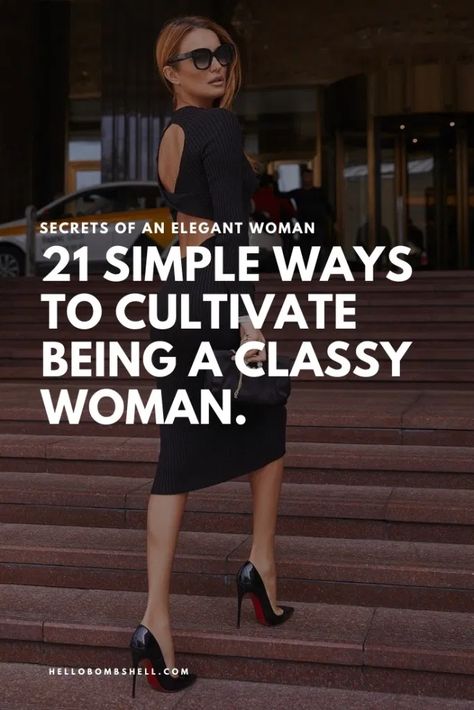 Want to refine your etiquette and learn how to be a classy high value renaissance woman? How to be elegant and attractive is about more than fancy clothes or living a luxury lifestyle. Being a classy woman is a mindset, and is a trait that any woman can refine or learn at any point in life. Women should strive to be a classy and this will never go out of style. Here are 21 ways to cultivate being a refined woman, high value woman, and sophisticated renaissance woman. Millennial life advice. How To Be Classy, Classy Lifestyle, Classy People, Be Classy, Chique Outfit, High Value Woman, Elegant Sophisticated, Highschool Aesthetic, Good Posture