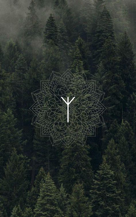 Witchy, Viking, rune,protection, woods, nature Nordic Wallpaper Iphone, Rune Wallpaper, Nordic Wallpaper, Protection Rune, Viking Wallpaper, In The Middle, Runes, Wallpaper Iphone, The Middle