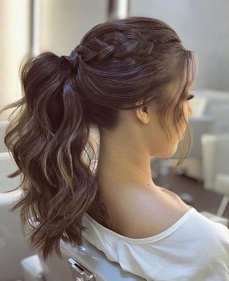 Messy Ponytail Hairstyles, Wedding Ponytail Hairstyles, Bridal Ponytail, Wedding Ponytail, Stylish Ponytail, Pony Hairstyles, Guest Hair, Hairdo Wedding, Wedding Guest Hairstyles