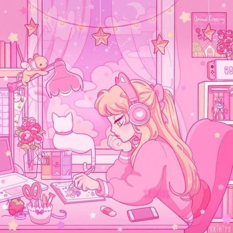 Buniebon Free Online Learning, Desain Buklet, Charmmy Kitty, Sailor Moon Aesthetic, Pink Theme, Apple Watch Wallpaper, Wow Art, Free Online Courses, Kawaii Wallpaper