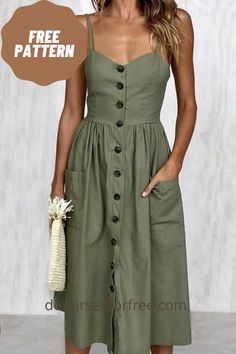 Trendy Summer Dresses, Trendy Dresses Summer, Gaun Fashion, Mid Calf Dresses, Trendy Summer Outfits, Cute Summer Dresses, Ladies Dress Design, Modest Dresses, Sewing Dresses