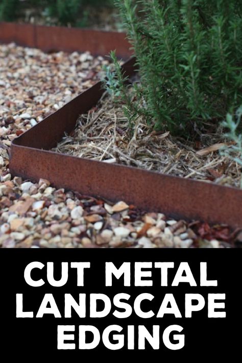 How to Cut Metal Landscape Edging Timber Edging, How To Cut Metal, Metal Lawn Edging, Metal Landscape Edging, Metal Garden Edging, Metal Garden Beds, Flower Bed Edging, Outdoor Entertainment, Landscape Edging