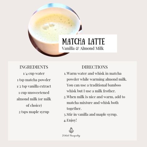 Vanilla Matcha Latte Recipe, Coffee Differences, Matcha Vs Coffee, Vanilla Matcha Latte, Matcha Latte Recipe, Matcha Benefits, L Theanine, Improve Brain Function, Vanilla Almond Milk