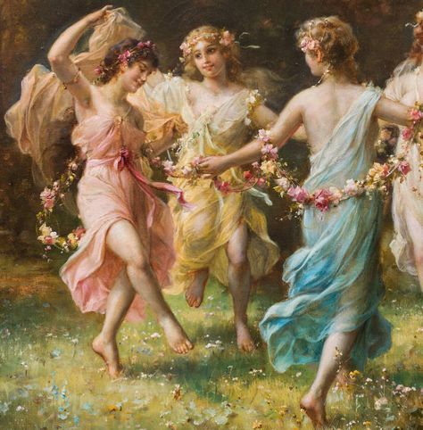 Women In Dresses, Hans Zatzka, Era Victoria, Rococo Art, Rennaissance Art, Craft Things, Classic Paintings, Fairytale Art, Old Paintings