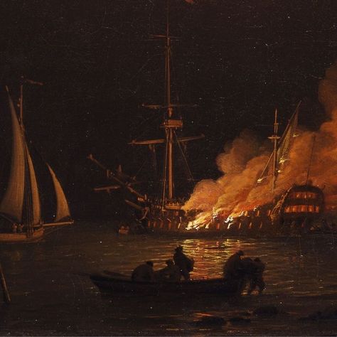 Burning Pirate Ship, Burning Ship Aesthetic, Burn The Ships Wallpaper, Old Ship Painting, Burn The Boats Wallpaper, Burn The Boats Tattoos, Burn The Ship Tattoo, Battle Aesthetic, Ship On Fire