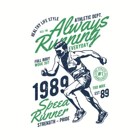 Check out this awesome 'Vintage+Always+Running+Shirt+Gift+Retro+Runner' design on @TeePublic! Running Vector, Running Posters, Running Art, Monday Morning Quotes, Club Poster, Sports Wall, Buy Tshirts, Running Man, Running Shirts