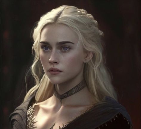 Daena Targaryen, Visenya Targaryen, Targaryen Art, Asoiaf Art, Lace Top Dress, Royalty Aesthetic, Targaryen Aesthetic, Fantasy Portraits, Game Of Thrones Art