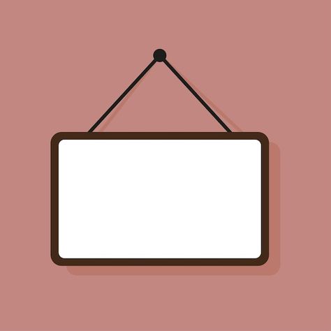 Notice Background, Empty Background, Blank Banner, Door Plate, Notice Board, Business Concept, Cute Backgrounds, Media Content, Vector Photo