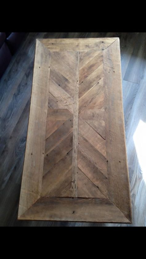 Parquet Table, Barn Door Tables, Diy Farm Table, Diy Farmhouse Coffee Table, Barn Table, Farmhouse Tables, Old Barn Wood, At Home Furniture Store, Coffee Table Farmhouse