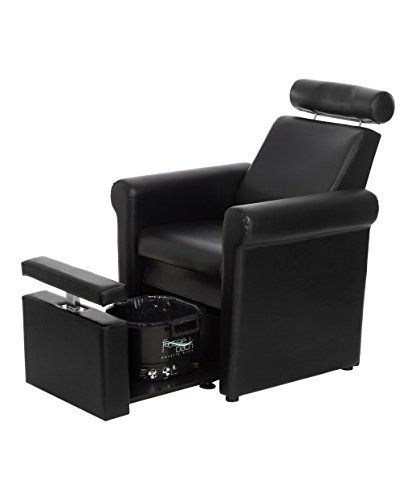 BR Beauty Mona Lisa Pedicure Chair Black Spa Stool, Black Pedicure, Spa Portable, Pedicure Station, Barber Equipment, Spa Pedicure Chairs, Pedicure Chairs For Sale, Nail Salon And Spa, Home Nail Salon