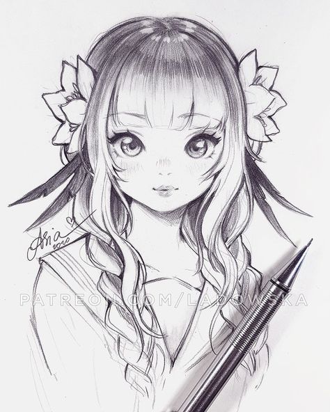 Asia Ladowska ❀ (@AsiaLadowska) / Twitter Manga Girl Drawing, Asia Ladowska, Naruto Sketch Drawing, Fantasy Drawings, Art Drawings Sketches Pencil, Art Japonais, Art Drawings Sketches Creative, Anime Drawings Tutorials