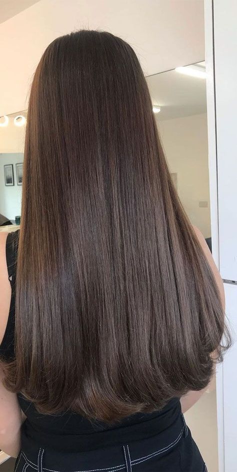 Brown Hair Looks, Brown Hair Inspo, Gorgeous Hair Color, Trendy Hairstyle, Long Brown Hair, Haircuts Straight Hair, Haircuts For Long Hair, Long Straight Hair, Beautiful Long Hair