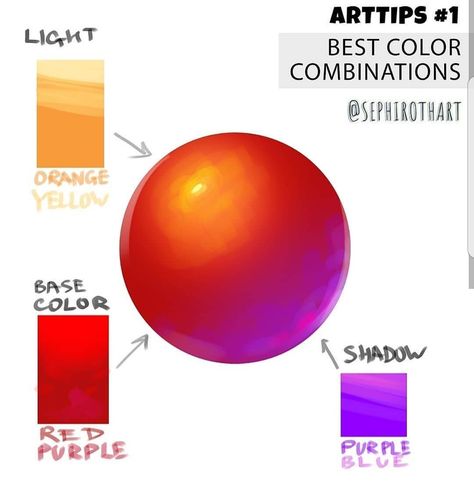 Color for shadows and highlights Sephiroth Art, Best Color Combinations, Draw Tutorial, Color Theory Art, Art Theory, Good Color Combinations, Coloring Tips, Coloring Tutorial, Colouring Techniques