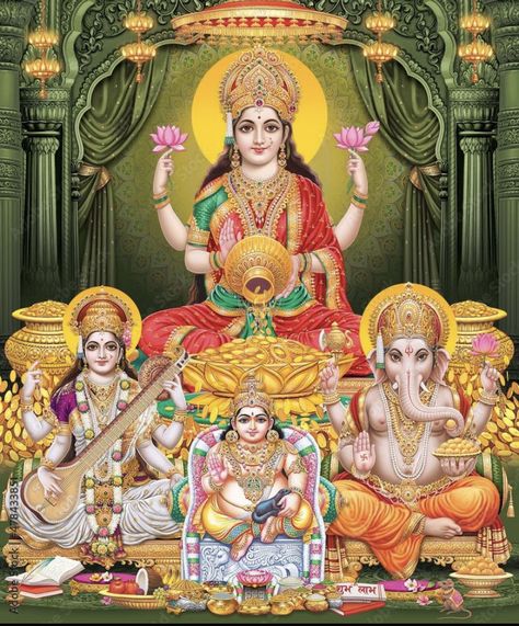 Laxmi Ganesh Kuber Image, Laxmi Kuber Images Hd, Kubera Lakshmi Images, Lakshmi Kubera Hd Photos, Lord Saraswati, Macbook Wallpaper High Quality, Ganesh Lakshmi, All God Images, Wallpaper High Quality