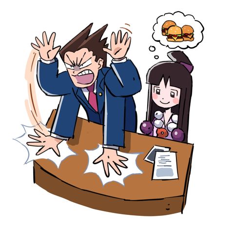 Pearl Fey, Maya Fey, Ace Hardware Store, Miles Edgeworth, Apollo Justice, Fanart Illustration, Phoenix Wright, Gay Humor, Illustration Cute