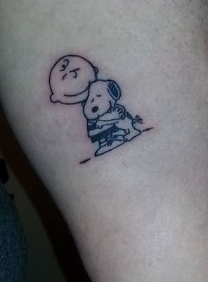 Snoopy Joe Cool Tattoo, Peanuts Gang Tattoo Ideas, Peanuts Gang Tattoo, Peanuts Cartoon Tattoo, Charlie Brown And Snoopy Tattoos, Snoopy And Charlie Brown Tattoo, Charlie Brown Tattoo Ideas, Peanuts Tattoo Ideas, Snoopy Tattoo For Women