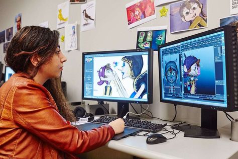 Anime Digital Art, Animation Career, Animation Classes, Diy Fountain, School Of Visual Arts, Entertainment Design, Computer Animation, Computer Art, Diy Mothers Day Gifts