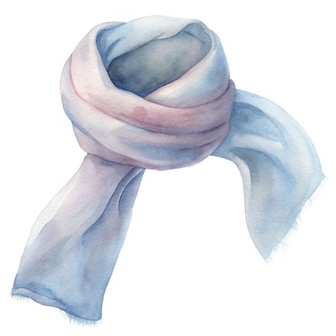 Watercolor Winter scarf Clipart Scarf Clipart, Scarf Illustration, Scarf Aesthetic, Watercolor Scarf, Graphic Scarf, Watercolor Winter, Winter Clipart, Winter Watercolor, Graphic Projects