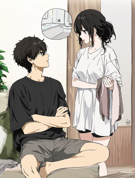 Hyouka Manga, Oreki X Chitanda, Image Swag, Romantic Anime Couples, Anime Couple, Anime Love Couple, Anime Couples Manga, Couple Drawings, 영감을 주는 캐릭터