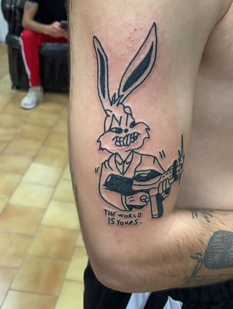 Bugs Bunny Tattoo, Bunny Tattoo, Bunny Tattoos, Bugs Bunny, Bugs, Tattoos, Bugs And Insects