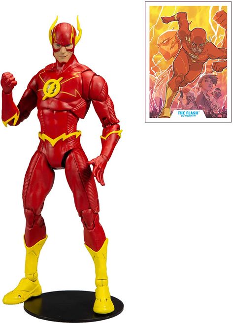 Amazon.com: McFarlane - DC Multiverse 7 Action Figures - Wave 3 - The Flash : Toys & Games Dc Action Figures, Flash Dc Comics, Batman Armor, Dc Rebirth, Dc Multiverse, Cheap Toys, Dc Collectibles, Central City, Mcfarlane Toys