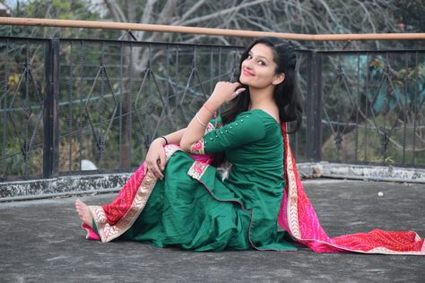 Pink Combination, Green Suit, Design Clothes, Fashion Design Clothes, Indian Wear, Victorian Dress, Fashion Design, Green, Pink