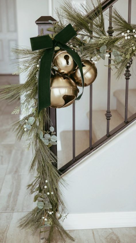 Shop Royal Imports Wired Traditional … and other curated products on LTK, the easiest way to shop everything from your favorite creators. Christmas Stairs, Christmas Staircase, Christmas Decor Inspiration, Christmas Interiors, Front Porch Christmas Decor Ideas, Porch Christmas Decor Ideas, Porch Christmas Decor, Christmas Color, Front Porch Christmas