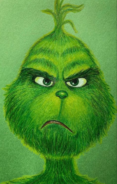 Christmas Drawings The Grinch, Christmas Drawing Ideas Grinch, Christmas Drawing Grinch, Grinch Christmas Drawing, The Grinch Drawing Easy, Cute Christmas Card Ideas Drawing, Easy Grinch Drawing, How To Draw The Grinch, Grinch Drawing Ideas