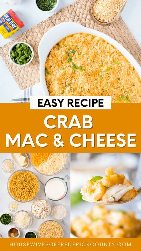 crab macaroni and cheese recipe Crab Supreme Recipes, Mudcrab Recipe, Crab And Shrimp Mac And Cheese, Crab Mac N Cheese, Crab Mac And Cheese Recipe Easy, Crab Meat Recipes Easy, Pasta With Crab Meat, Canned Crab Meat Recipes, Crab Mac And Cheese Recipe